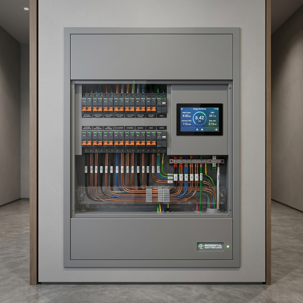 KNX Wired Smart Home Automation Design and Distribution Panel
